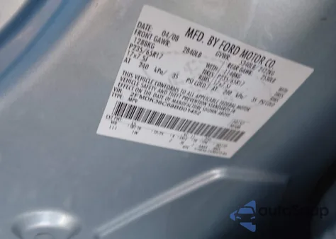 2008 Ford Edge Se из США, поврежденный, VIN 2FMDK36C68BB01452